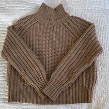 Vince Chunky Knit Wool And Cashmere Turtleneck Sweater M picture