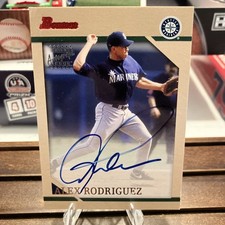 2005 Bowman Alex Rodriguez Throwback Auto Autograph #27/99 Mariners picture