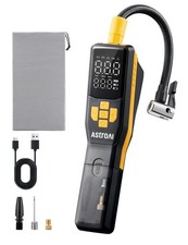 AstroAI 150PSI Electric Bike Pump with Gague, 30s Portable, Black and Yellow picture