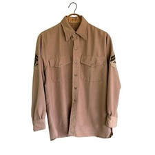 Vintage 1956 USMC Marine Corps Uniform Shirt Halloween Costume 16-33 picture