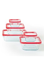 Pyrex 10pc FreshLock Glass Storage Set: Heat & Break-Resistant Microwave picture