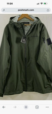 BAERSkin heavy Men's Green Solid Hooded Polyester Jacket, Regular Size L picture
