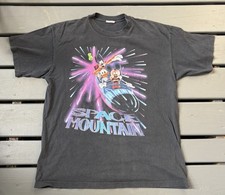 Vintage 1990’s Disney Space Mountain Theme Park Ride Tshirt Size XL picture