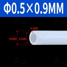 White / Transparent PTFE Tubing 0.6-8.0 mm OD - Air Tube High Temp Resistance picture