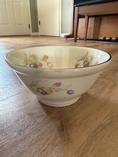 Harker Hotoven Pottery Mixing Bowl In Pastel Tulip Pattern picture