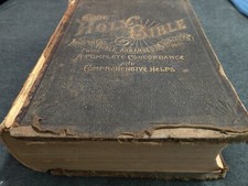 Antique (1891) Bible- looks really cool- restore or adore picture