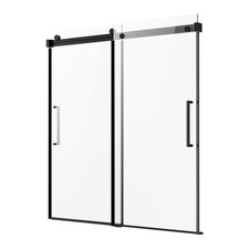 Frameless Sliding Bathtub Door 56-60 in.W x 60 in.H Frameless Shower Glass Door picture