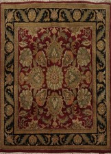 Handcrafted Floral Agra Oriental Square Rug 4x4 for Classic Interiors picture