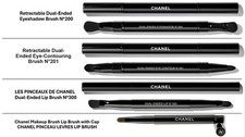 Chanel 4pcs Professional Makeup Brush Set –Dual-Ended Eye & Lip Brushes with cap picture
