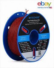 BNTECHGO 20 Gauge 2 Conductor Parallel Silicone Wire Red Black 500ft Cable picture