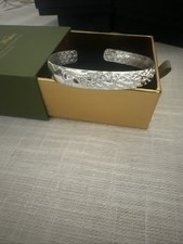 Elegant 999 Fine Silver Engraved Cuff Bracelet – High Purity Silver picture