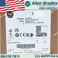 22A-D6P0N104 2022 New AB 22A-D6P0N104/A Powerflex 4 AC Drive Surplus picture