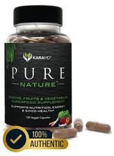 KaraMD Pure Nature Greens Fruits Veggies Superfood Supplement 120 Capsules New picture