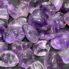 Amethyst Crystal Tumbled (1 LB) One Pound Bulk Wholesale Lot Polished Gemstones picture