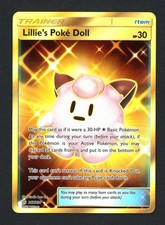 Lillie's Poke Doll 267/236 Holofoil SM - Cosmic Eclipse Secret Rare Pokemon TCG picture