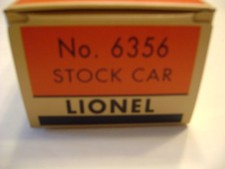 Lionel No. 6356 NYC Stock Car  Licensed Reproduction Box picture