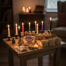 All-In-One Witch Starter Kit - 60PCS Crystals, Herbs & Unique Tools for Rituals picture