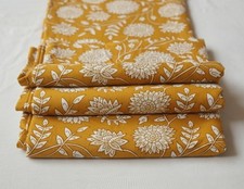 NO TARRIF CHARGES 100%✅ Hand Block Floral Print 100%Cotton Fabric 5 Yard Zki 2 picture
