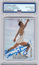 OLYMPIC SKATER NANCY KERRIGAN PSA DNA AUTOGRAPH SIGNED 1996 UD OLYMPICARD picture