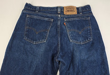 Vtg Levi's 518 Boot Cut Blue Jeans Mens 36x34 (34x35) Dark Wash 90's Paper Tag picture