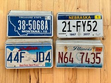 Bulk Lot of 100 License Plates- 25 of Each State in Craft Condition picture