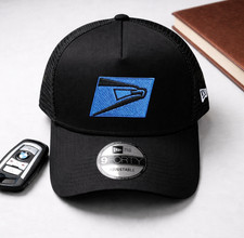 USPS Blue Logo Embroidered 9FORTY Trucker Hat Mesh Adjustable Postal Cap picture