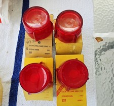 1957 Dodge Tail lights Lenses Set 4 Original Glo Brite New 03-19-26 picture