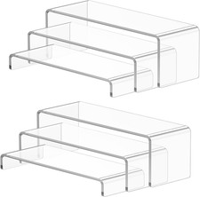 6 Pcs Large Acrylic Display Risers (7