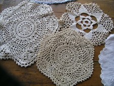 Lot of Quality Vintage Linen Doillies Antimacassors 6 plus picture