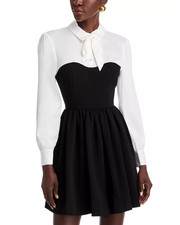 Cinq à Sept Naska Color Blocked Dress MSRP $495 picture