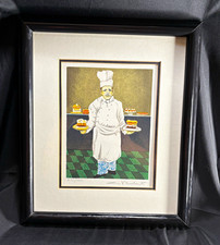 Guy Buffet “The Pastry Chef” Signed Limited Edition Framed Print 1666/2000 picture