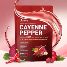 VivoNu Cayenne Pepper Softgels Supplement - 240 Capsules NEW  Nwe picture