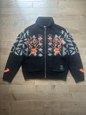 Palace Skateboards South2 West8 Cowichan Knit Jacket Black Men’s Small BNWT picture