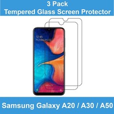 3 Pack Premium Tempered Glass Screen Protector For Samsung Galaxy A20 A30 A50 picture