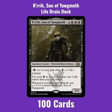 Lifedrain Commander Deck K'rrik Son of Yawgmoth Magic MTG EDH Mono Black 100 picture