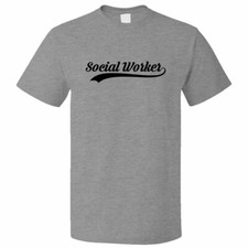 Funny Social Worker Retro Old School T shirt Tee picture