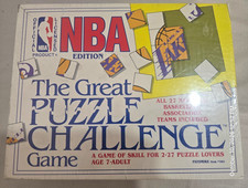 Vintage 1989 NBA Edition The Great Puzzle Challenge Game Patomike 27 Teams picture