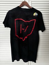 Twenty One Pilots Tour De Columbus 2017 Graphic Logo Tee Black/Red S Cotton picture