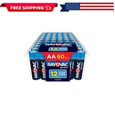 Rayovac High Energy AA Alkaline Batteries 60 Pack 1.5V Long Lasting Power picture