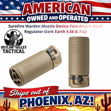 SureFire Warden Muzzle Device Fast-Attach Blast Regulator-Dark Earth 5.56 & 7.62 picture