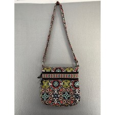 Vera Bradley Provencal Quilted Cotton Crossbody Bag Floral Paisley Multi Color picture