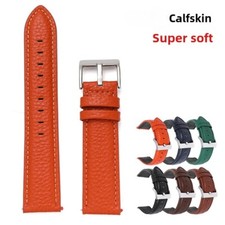 Quality Soft Genuine Leather Quick Release Watch Band Strap 20mm 22mm Universal picture