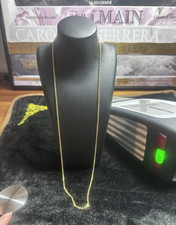 18K Yellow Gold Oval Link Chain Necklace 21.3” 2.8g Olympus XRF Tested picture