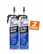 (2 pack) Permatex 85080 Ultra Black RTV Silicone Gasket Maker 9.5oz PowerBead picture