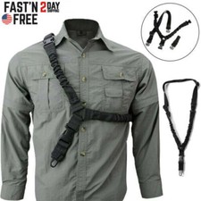 Tactical One Single Point Sling Strap Bungee Rifle Gun Sling with QD Buckle picture