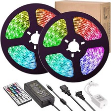 LED Strip Lights, 32.8 feet 10M(5Mx2) LED Lights 5050 LED Tape Lights, Flexible  picture