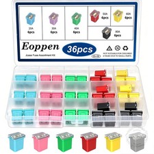 36Pcs Car Fuse Car Fuses Assortment Kit Automotive Low Profile Box Shaped Micro picture