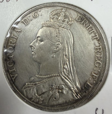 1887 Great Britain One Crown Queen Victoria Second Portrait  [086DUR] picture