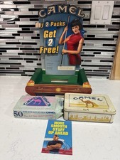 Vintage 2001 Camel Lights Cigarette Advertising Counter Display Matchbooks Tin picture