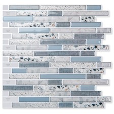 Art3d 10Pcs Peel n Stick Kitchen Backsplash Self-Adhesive Wall Tile Stone Design picture